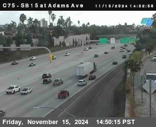 SB 15 at Adams Ave (On Ramp)