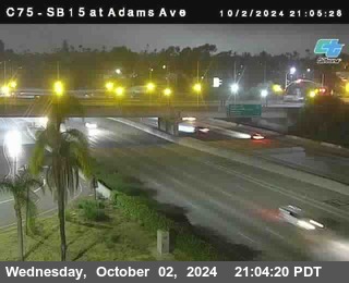 SB 15 at Adams Ave (On Ramp)