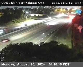 SB 15 at Adams Ave (On Ramp)