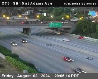 SB 15 at Adams Ave (On Ramp)