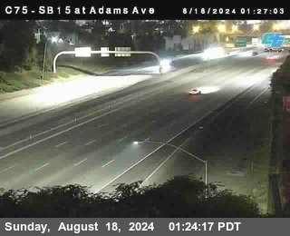 SB 15 at Adams Ave (On Ramp)