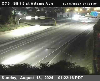 SB 15 at Adams Ave (On Ramp)