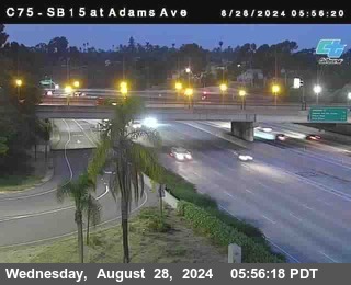 SB 15 at Adams Ave (On Ramp)