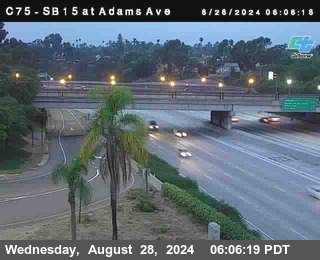 SB 15 at Adams Ave (On Ramp)