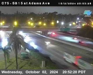 SB 15 at Adams Ave (On Ramp)