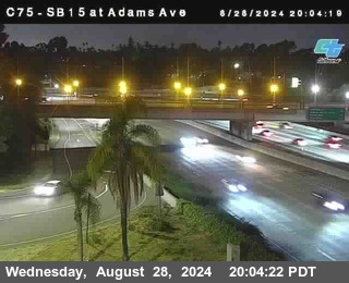 SB 15 at Adams Ave (On Ramp)