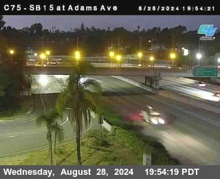 SB 15 at Adams Ave (On Ramp)