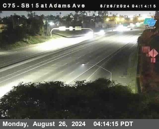 SB 15 at Adams Ave (On Ramp)