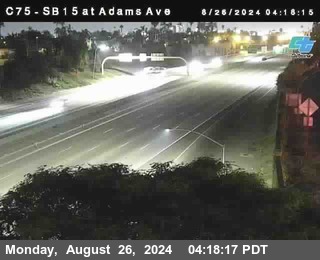 SB 15 at Adams Ave (On Ramp)