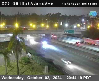 SB 15 at Adams Ave (On Ramp)