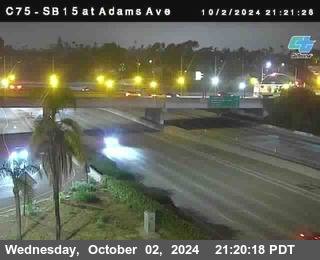 SB 15 at Adams Ave (On Ramp)