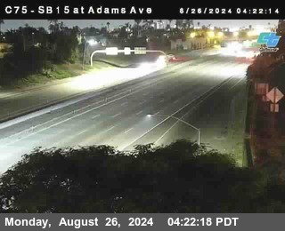 SB 15 at Adams Ave (On Ramp)