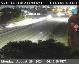 SB 15 at Adams Ave (On Ramp)