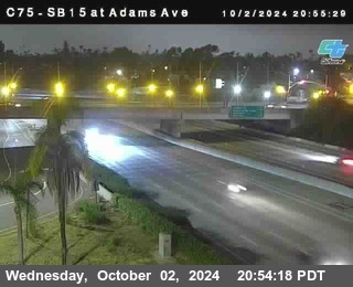 SB 15 at Adams Ave (On Ramp)