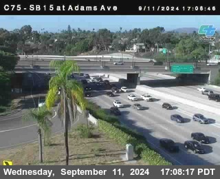 SB 15 at Adams Ave (On Ramp)