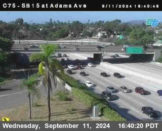 SB 15 at Adams Ave (On Ramp)