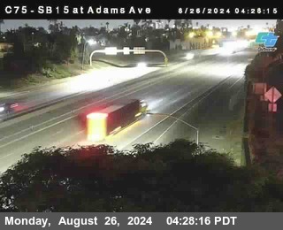 SB 15 at Adams Ave (On Ramp)