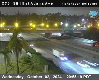 SB 15 at Adams Ave (On Ramp)