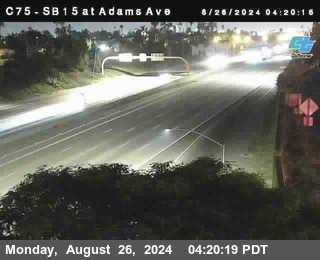 SB 15 at Adams Ave (On Ramp)