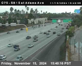 SB 15 at Adams Ave (On Ramp)