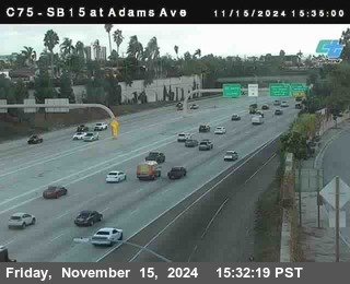 SB 15 at Adams Ave (On Ramp)