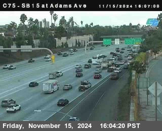 SB 15 at Adams Ave (On Ramp)