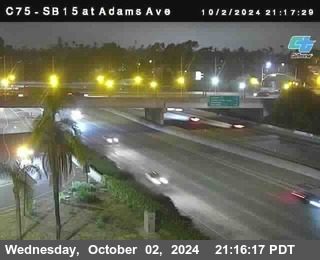 SB 15 at Adams Ave (On Ramp)