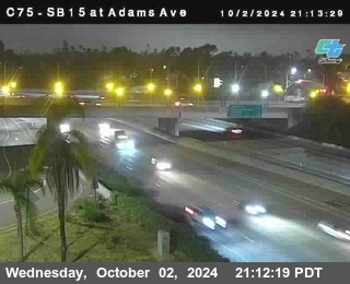 SB 15 at Adams Ave (On Ramp)