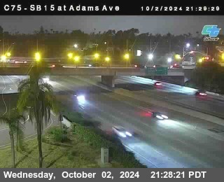 SB 15 at Adams Ave (On Ramp)