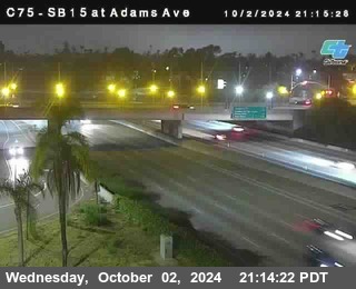 SB 15 at Adams Ave (On Ramp)