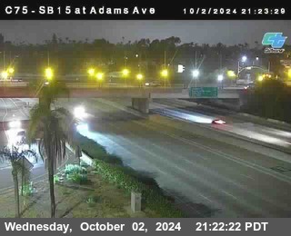 SB 15 at Adams Ave (On Ramp)