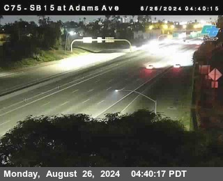 SB 15 at Adams Ave (On Ramp)