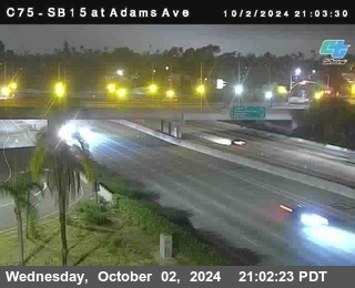 SB 15 at Adams Ave (On Ramp)