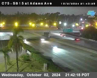 SB 15 at Adams Ave (On Ramp)