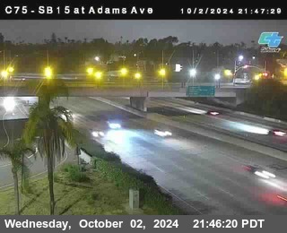 SB 15 at Adams Ave (On Ramp)