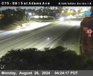 SB 15 at Adams Ave (On Ramp)