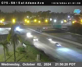 SB 15 at Adams Ave (On Ramp)