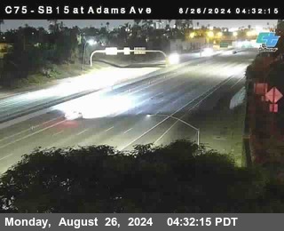 SB 15 at Adams Ave (On Ramp)