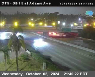 SB 15 at Adams Ave (On Ramp)