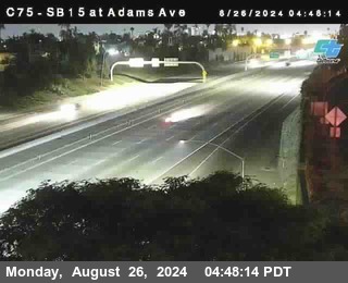 SB 15 at Adams Ave (On Ramp)