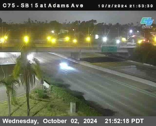 SB 15 at Adams Ave (On Ramp)