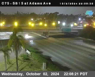 SB 15 at Adams Ave (On Ramp)