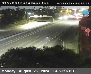 SB 15 at Adams Ave (On Ramp)