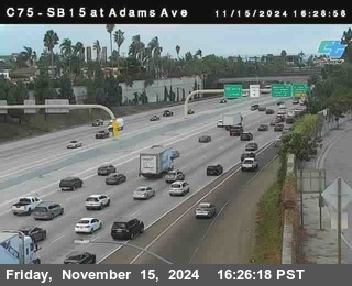 SB 15 at Adams Ave (On Ramp)