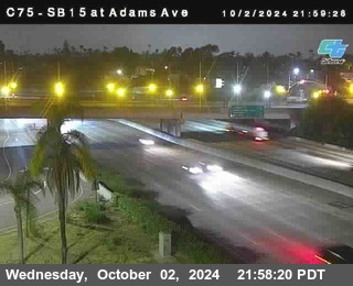 SB 15 at Adams Ave (On Ramp)