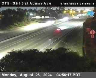 SB 15 at Adams Ave (On Ramp)