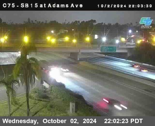 SB 15 at Adams Ave (On Ramp)