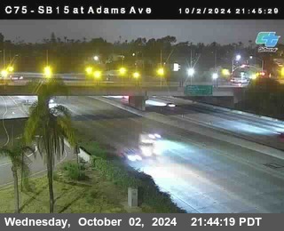 SB 15 at Adams Ave (On Ramp)