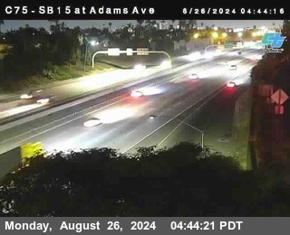 SB 15 at Adams Ave (On Ramp)