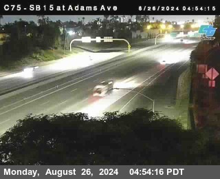 SB 15 at Adams Ave (On Ramp)